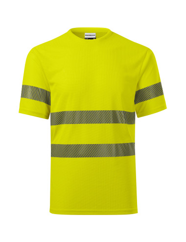 "High-Visibility Malfini Rimeck Unisex T-Shirt: Fluorescent Yellow, Q
