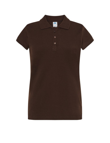 Women`s polo shirts popl 200 chocolate Jhk