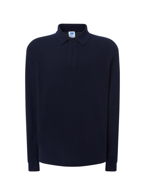 Herren Langarm-Poloshirt POLO PORA 210 LS marineblau Jhk