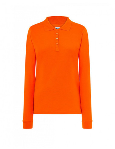 Women`s polo shirts popl 200 ls orange Jhk