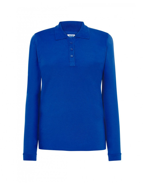 Women`s polo shirts popl 200 ls royal blue Jhk