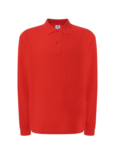 Herren Langarm-Poloshirt POLO PORA 210 LS rot Jhk