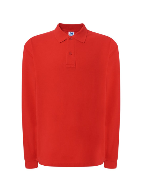 Herren Langarm-Poloshirt POLO PORA 210 LS rot Jhk