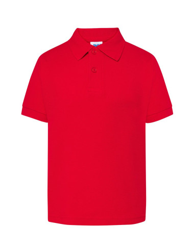 Koszulka polo dziecięca pkid 210 czerwony Jhk