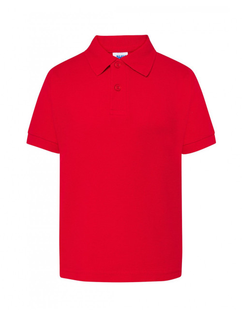 Koszulka polo dziecięca pkid 210 czerwony Jhk