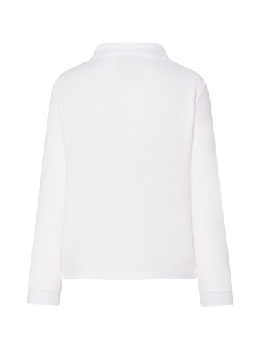 Koszulka Polo Dziecięca z Długim Rękawem PKID 210 LS WH White JHK