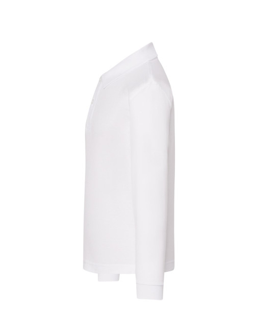 Koszulka Polo Dziecięca z Długim Rękawem PKID 210 LS WH White JHK