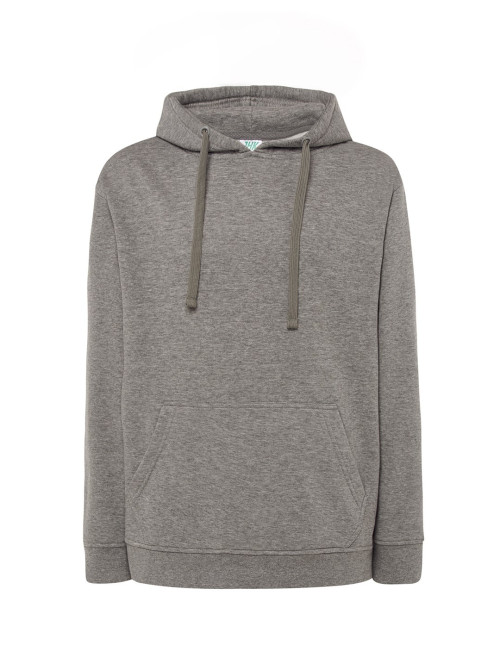 Men`s sweatshirt swra kng kangaroo gray melange Jhk
