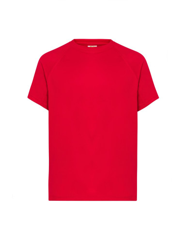 "Men's JHK Red Sports T-Shirt - Breathable, Quick-Drying, Perfect for