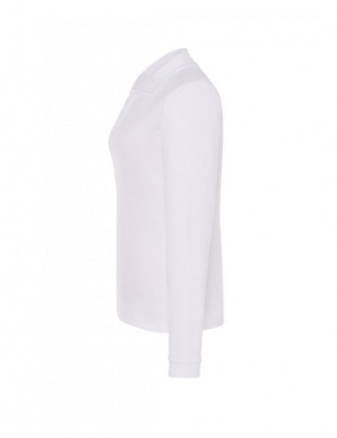 Koszulka polo z długim rękawem POPL 200 LS wh white Jhk