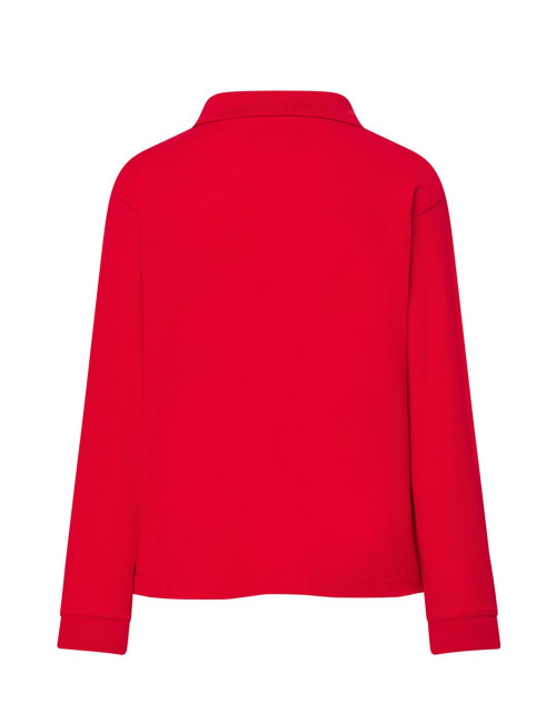 Langarm-Poloshirt für Kinder PKID 210 LS Rot JHK