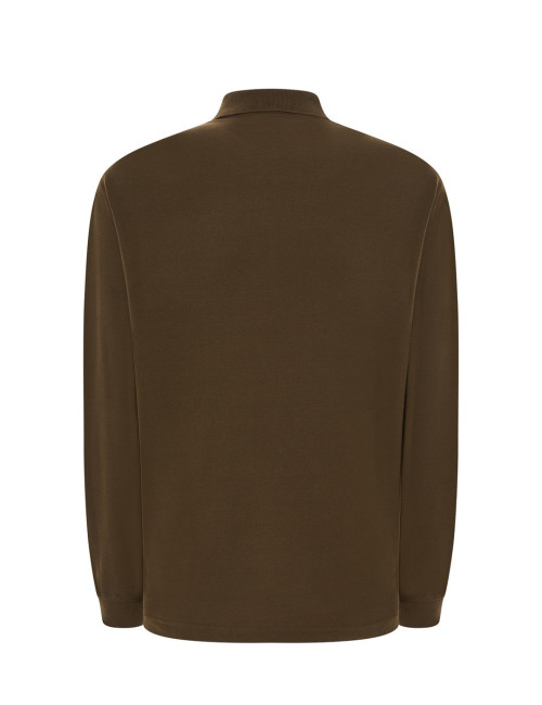 Koszulka Polo Męska z Długim Rękawem POLO PORA 210 LS khaki Jhk