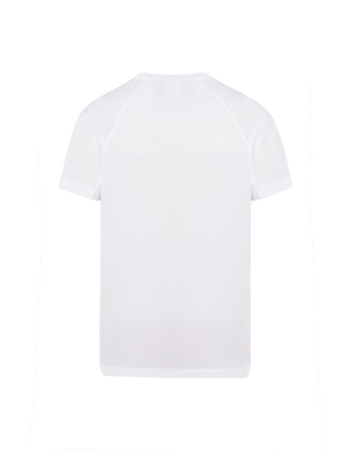 "Men's JHK White Sport T-Shirt: Breathable, Quick-Dry, Perfect for Pr