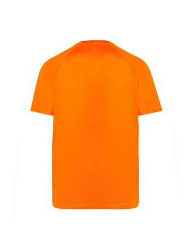 "Men's Orange JHK Sport T-Shirt - Quick-Drying, Breathable with Decor