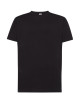 "Koszulka męska JHK TSUA 150 Slim Fit - Czarna T-shirt, 100% bawełn