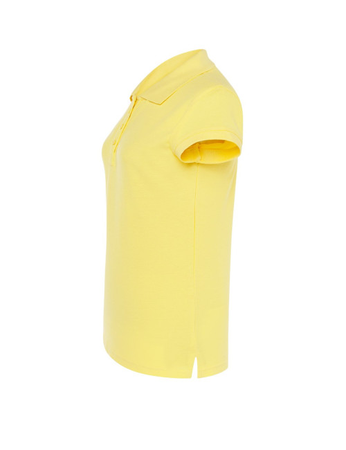 Koszulki polo damska popl 200 jasnożółty Jhk