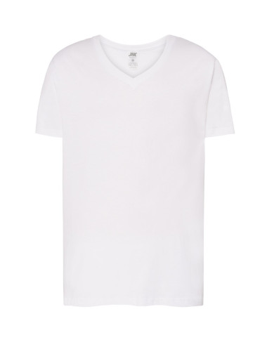 Tsua Pico Urban Herren-T-Shirt mit V-Ausschnitt, weiß, Jhk