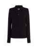 Damen-Polo-T-Shirt mit langen Ärmeln POPL 200 LS schwarz Jhk