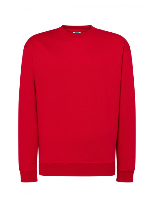 Bluza dresowa męska swra 290 sweatshirt czerwony Jhk