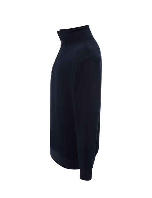Bluza dresowa męska swra zip half zip granatowy Jhk