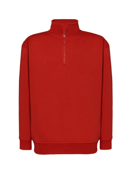 Bluza dresowa męska swra zip half zip czerwony Jhk