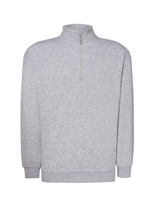 Men`s sweatshirt swra zip half zip gray melange Jhk