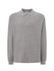 Herren Langarm-Poloshirt POLO PORA 210 LS grau melange Jhk