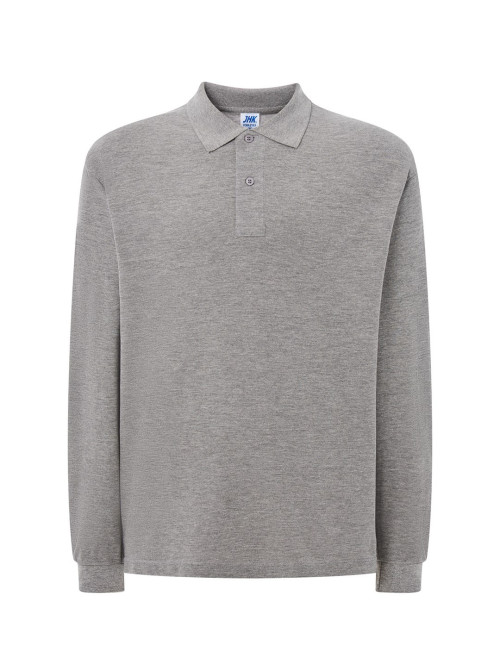 Men`s polo shirt polo pora 210 ls gray melange Jhk