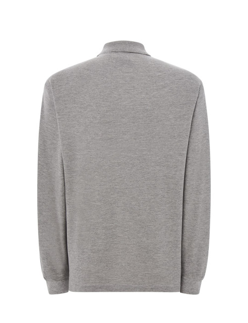 Men`s polo shirt polo pora 210 ls gray melange Jhk