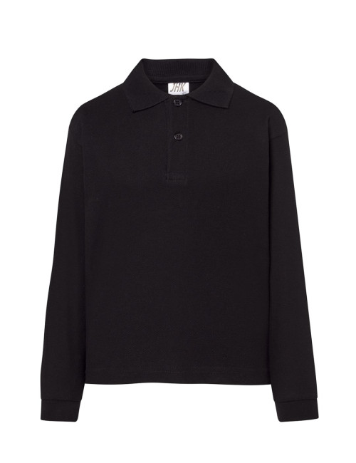 Kids polo shirt pkid 210 ls black Jhk