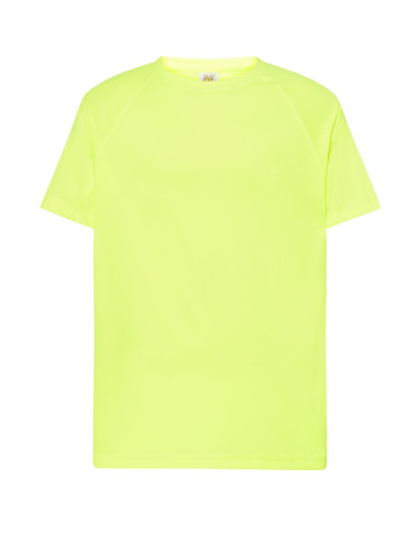 "Koszulka męska JHK Sport Man - złoty fluor, szybkoschnący, idealn