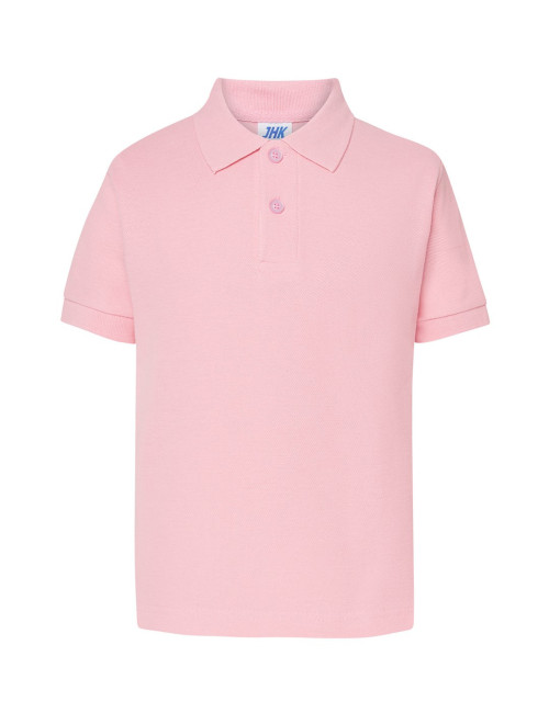Kids polo shirt pkid 210 pink Jhk