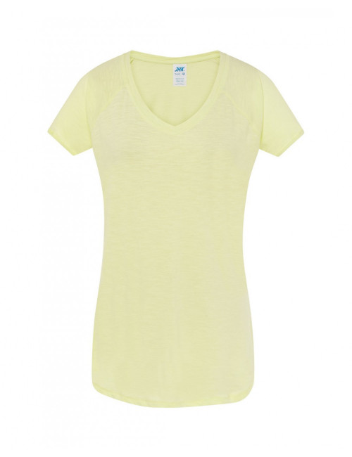 Koszulka damska tsulslb urban slub lady jasnożółty neonowy Jhk