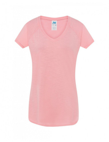 Damen T-Shirt Tsulslb Urban Slub Lady Pink Neon Jhk