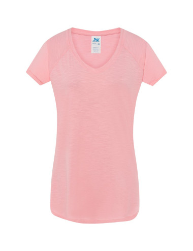 Damen T-Shirt Tsulslb Urban Slub Lady Pink Neon Jhk