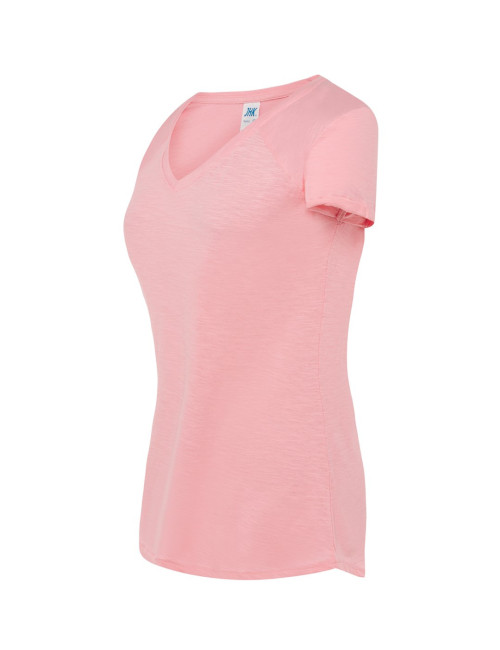 Damen T-Shirt Tsulslb Urban Slub Lady Pink Neon Jhk