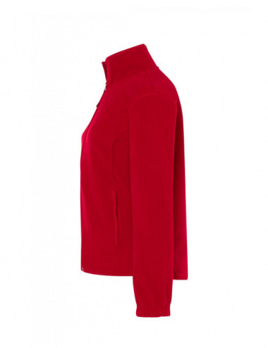 Warmes Damen-Fleece-Sweatshirt 300 g/m2, verstellbarer Boden Fleece Flrl 300 rot Jhk