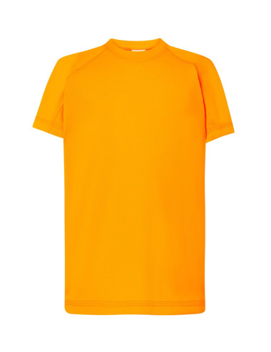 "JHK Sports Kid T-Shirt - Breathable, Quick-Drying, Fluoro Orange | C