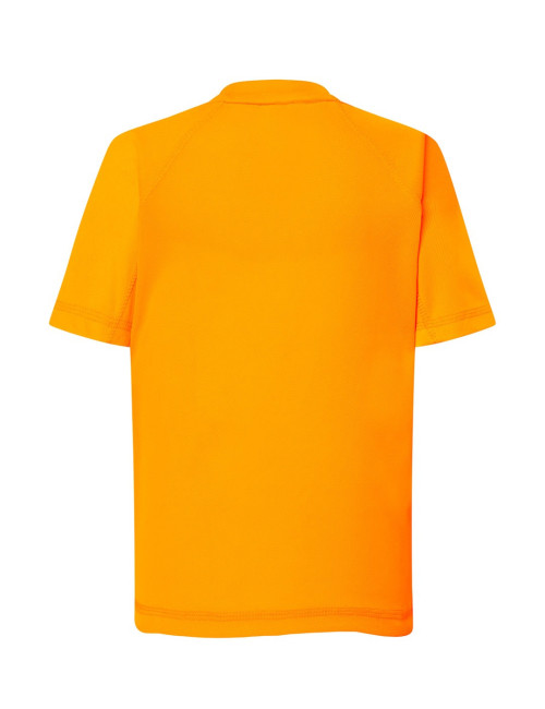 "JHK Sports Kid T-Shirt - Breathable, Quick-Drying, Fluoro Orange | C