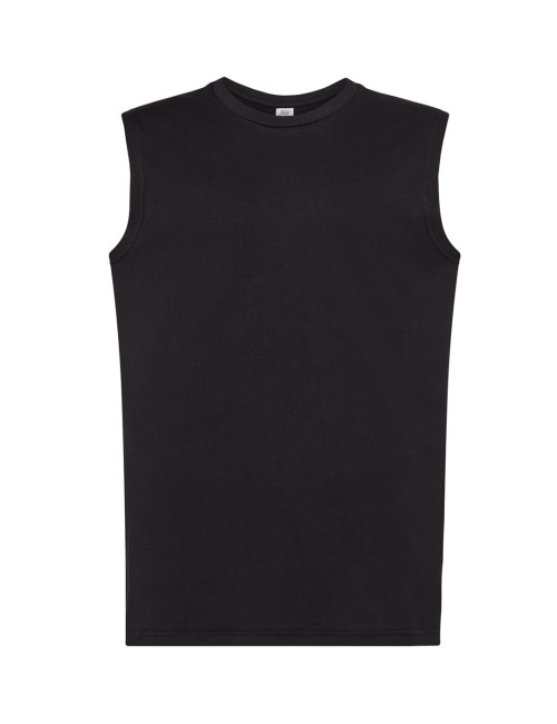 "Koszulka Męska JHK TSUA TNK URBAN TANK TOP - Czarna, 100% Bawełna,