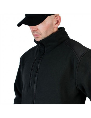 Super warmes Herren-Fleece, verstärkt, FLRA 340 Premium Black/Black JHK