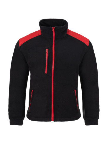 Men`s fleece flra 340 premium black/red Jhk