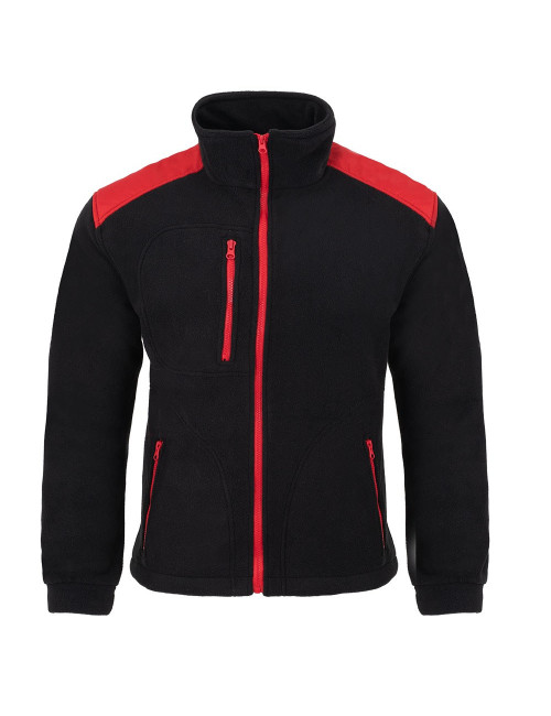 Men`s fleece flra 340 premium black/red Jhk