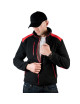 Men`s fleece flra 340 premium black/red Jhk