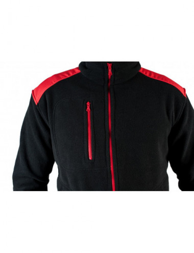 Men`s fleece flra 340 premium black/red Jhk