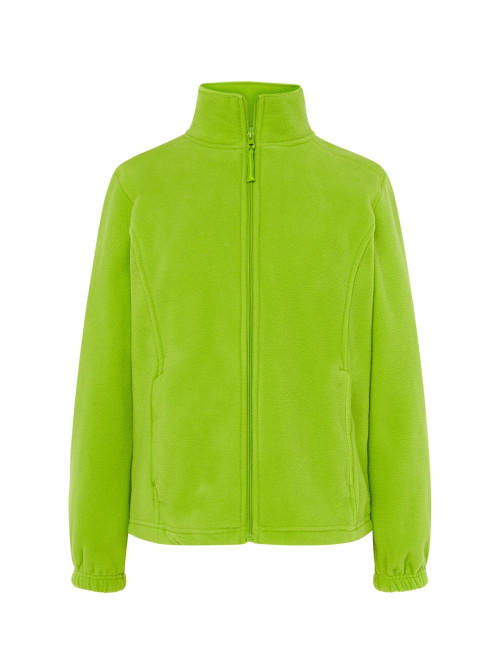 Warmes Damen-Fleece-Sweatshirt 300 g/m2, Limette JHK Polar FLRL 300-Stickerei