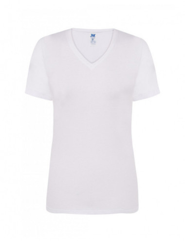 Women`s t-shirt tsrl cmfp lady comfort v-neck wh white Jhk