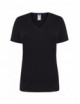 2Damen Tsrl Cmfp Lady Comfort T-Shirt mit V-Ausschnitt Schwarz JHK