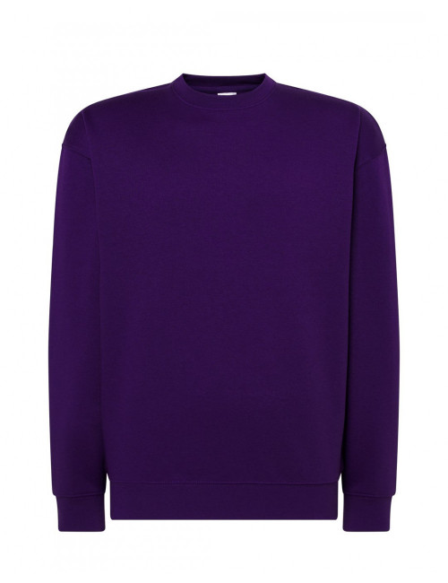 Bluza dresowa męska swra 290 sweatshirt purpurowy Jhk
