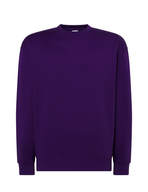 Bluza dresowa męska swra 290 sweatshirt purpurowy Jhk